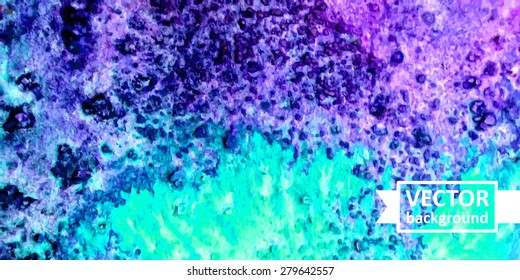 Vector abstract watercolor background. Hand drawn banner for websites, brochures, business, advertising. Eps10