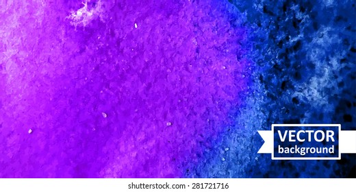 Vector abstract watercolor background. Hand drawn banner for websites, brochures, business, advertising. Eps10