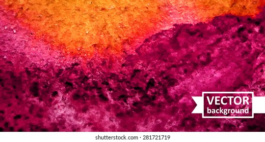 Vector abstract watercolor background. Hand drawn banner for websites, brochures, business, advertising. Eps10