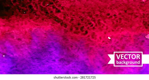 Vector abstract watercolor background. Hand drawn banner for websites, brochures, business, advertising. Eps10