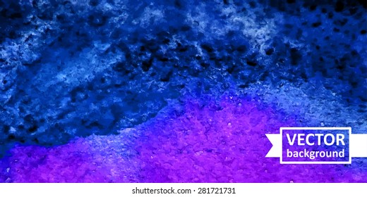 Vector abstract watercolor background. Hand drawn banner for websites, brochures, business, advertising. Eps10