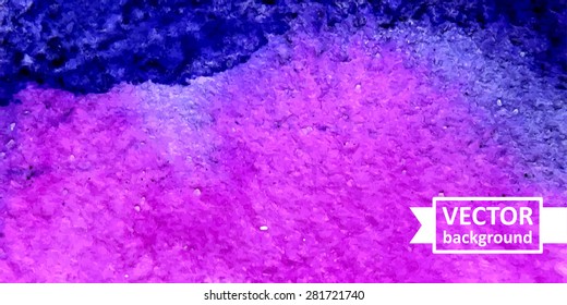 Vector abstract watercolor background. Hand drawn banner for websites, brochures, business, advertising. Eps10