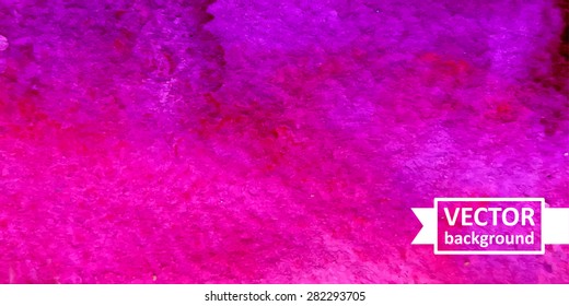 Vector abstract watercolor background. Hand drawn banner for websites, brochures, business, advertising. Eps10