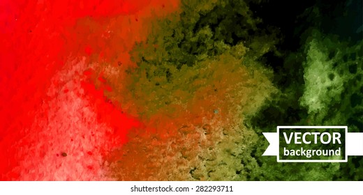 Vector abstract watercolor background. Hand drawn banner for websites, brochures, business, advertising. Eps10