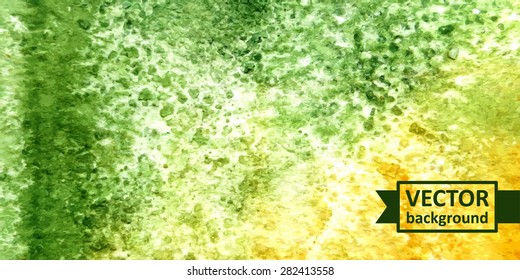 Vector abstract watercolor background. Hand drawn banner for websites, brochures, business, advertising. Eps10