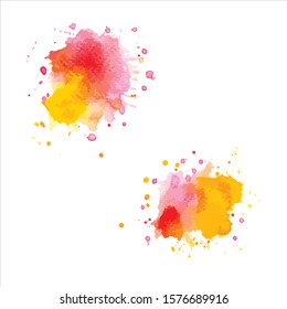 Vector abstract watercolor background illustration.