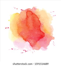 Vector abstract watercolor background illustration.