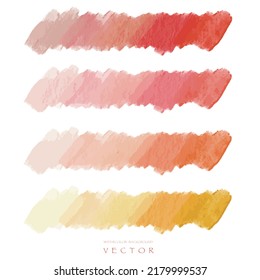 Vector of abstract watercolor background with watercolor splashes,vanilla sky, cosmetics background,warm tone