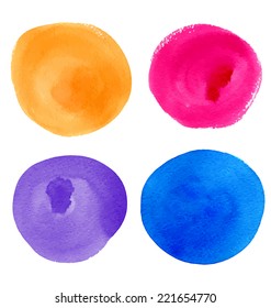 Vector abstract watercolor background. Watercolor background for textures and backgrounds. Hand drawn watercolor backdrop