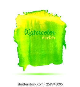 Vector abstract watercolor banner.