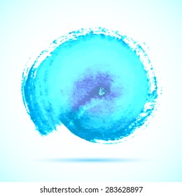 Vector abstract watercolor banner. 