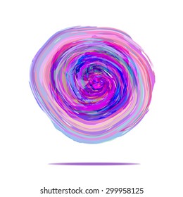 Vector abstract watercolor banner