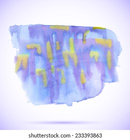 Vector abstract watercolor banner.  Design template with place for your text. Can be used for banners for sale, web pages, printing, invitations, cards, etc.