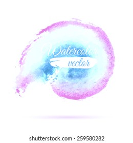 Vector abstract watercolor banner. Design template with place for your text.
