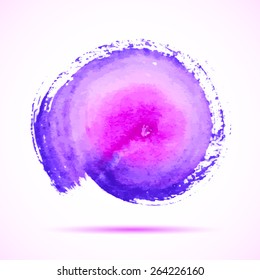 Vector abstract watercolor banner. Design template with place for your text.