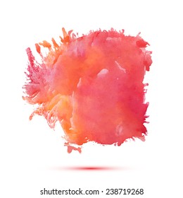 Vector abstract watercolor banner.Blue background. Design template with place for your text. Can be used for banners for sale, web pages, printing, invitations, cards, etc.