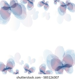 Vector abstract watercolor butterfly background