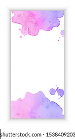 Vector abstract watercolor design banner web template. Promotion modern design. Vector illustration