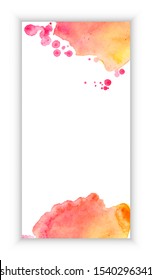 Vector abstract watercolor design banner web template. Promotion modern design. Vector illustration