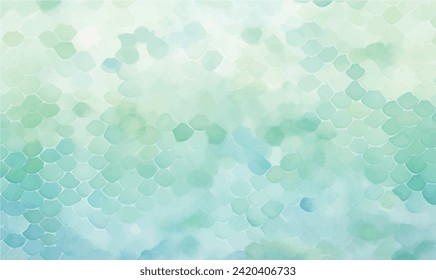 vector  abstract watercolor green background