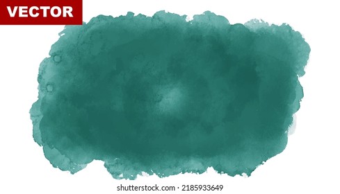 Vector abstract watercolor green rainny