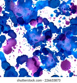Vector abstract watercolor seamless background. Can be used for web pages, identity style, printing, textile, cards, etc.