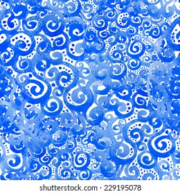 Vector abstract watercolor seamless background. Can be used for web pages, identity style, printing, textile, cards, etc.