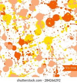 Vector abstract watercolor seamless background. Colorful allover pattern. Grunge background.