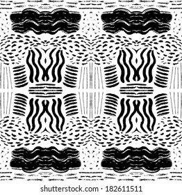 Vector abstract watercolor seamless pattern.