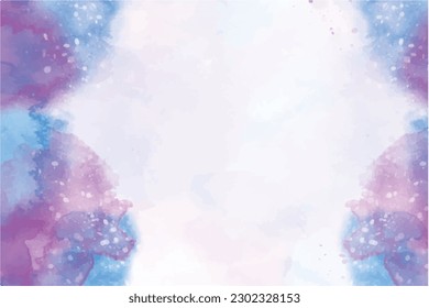 Vector abstract watercolor textured background for social post