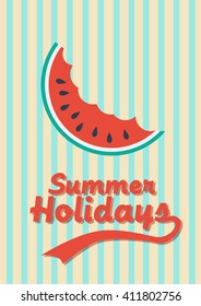 Vector abstract watermelon, summer concept