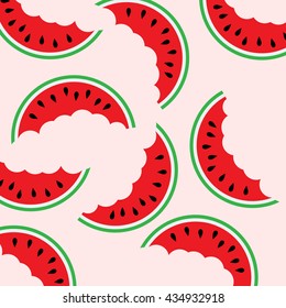 Vector abstract watermelon, summer concept