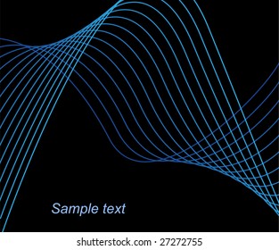 Vector abstract wave background