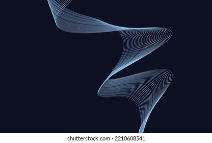 Vector abstract wave background. Colorful Lines waves background