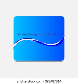 Vector abstract wave background illustration icon  