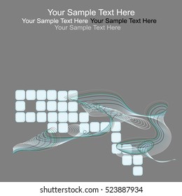 Vector abstract wave background illustration icon