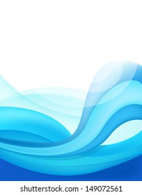 vector abstract wave blue background