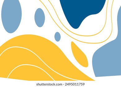 Vector abstract wave colorful wave landing page flat background vector design	