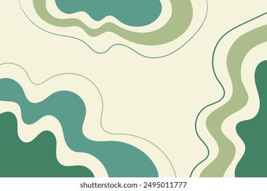 Vector onda abstracta onda colorida página de aterrizaje fondo plano diseño de Vector	