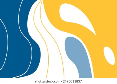 Vector abstract wave colorful wave landing page flat background vector design	