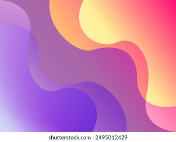 Vector abstract wave colorful wave landing page flat background vector design	