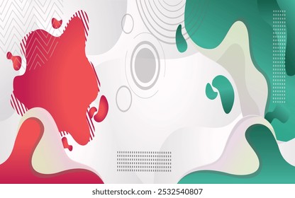 Vector abstract wave colorful wave landing page flat background vector design	
