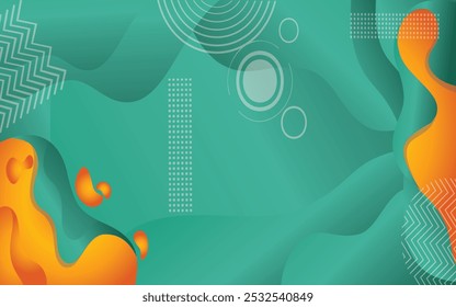 Vector abstract wave colorful wave landing page flat background vector design	
