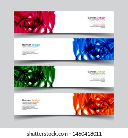 Vector Abstract wave design banner web template