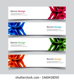 Vector Abstract wave design banner web template