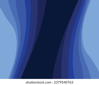 Diseño vectorial de fondo plano de la línea de onda abstracta colorida de la página de aterrizaje	