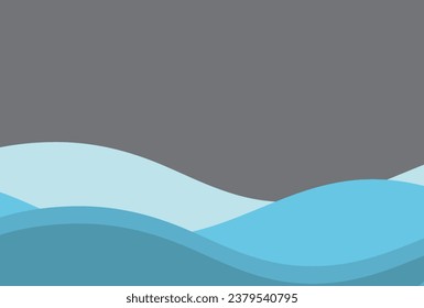 Vector abstract wave line colorful landing page flat background vector design	