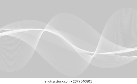 Abstrakte Vektor-Wellenlinie bunter Landungsseite flacher Hintergrund Vektordesign	