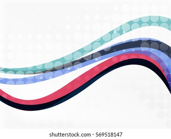 Vector abstract wave lines background. Template background for workflow layout, diagram, number options or web design