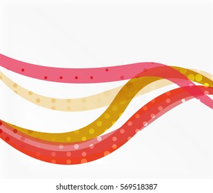 Vector abstract wave lines background. Template background for workflow layout, diagram, number options or web design